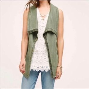 Anthro Marrakech Trombolo Snap Front Vest